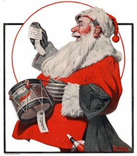 Norman Rockwell's Santa